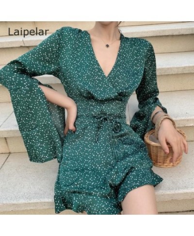 2023 Women's Fashion Jumpsuit Flare Sleeve V-Neck Waist Chiffon Jumpsuit Vacation Loose Refreshing Chiffon Jumpsuit $65.27 - ...