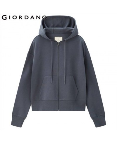 Women Hoodies Kanga Pocket Open Placket Loose Hoodie Zip Front Kanga Pocket Simple Loose Hoodies 05372100 $76.04 - Jackets & ...