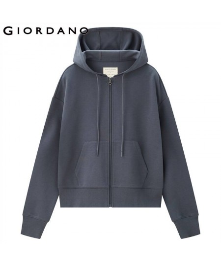 Women Hoodies Kanga Pocket Open Placket Loose Hoodie Zip Front Kanga Pocket Simple Loose Hoodies 05372100 $76.04 - Jackets & ...