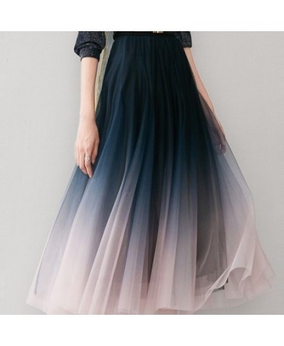 New Mesh Skirt High Waist All-match Skirt Elegant Fashion Pleated Midi Skirt Female Length 80CM White Skirt Pleated Skirt $39...