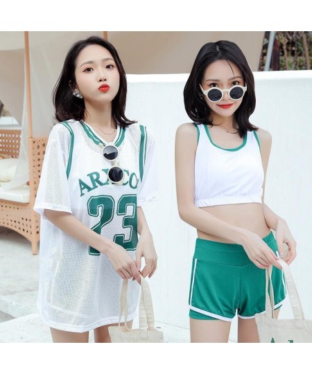 Korean Bikini Sets Women Vacation 3 Pieces Summer Popular New Fashion Beachwear Chic Slim Sexy Swimsuits High Waist Soft Ladi...