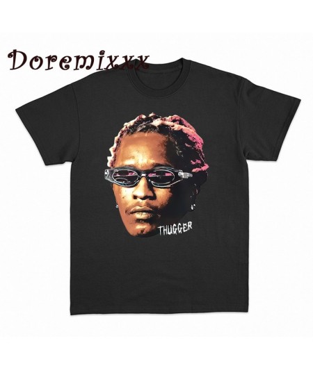 100% Cotton Unisex T Shirt Women Men Tee Shirts Young Thug Thugger Graphic T-shirt Rapper Style Hip Hop Tshirt Vintage Tops $...