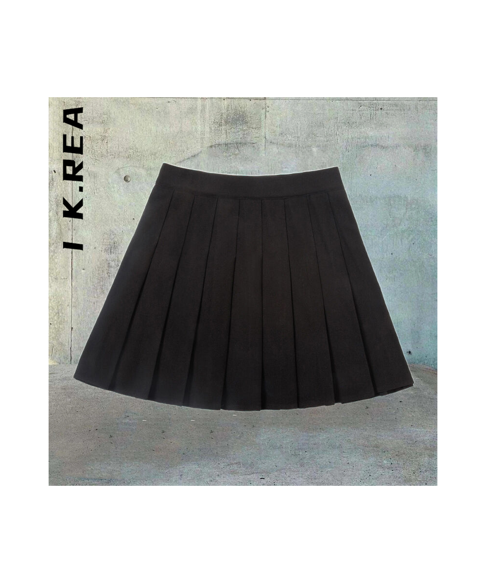 Skirts High Waist Sexy Mini Skirt Fashion Solid Women New Elegant Skirts For Women Safety Pants Pleated Y2K Mini Skirts $23.4...