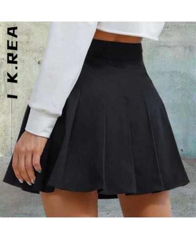 Skirts High Waist Sexy Mini Skirt Fashion Solid Women New Elegant Skirts For Women Safety Pants Pleated Y2K Mini Skirts $23.4...