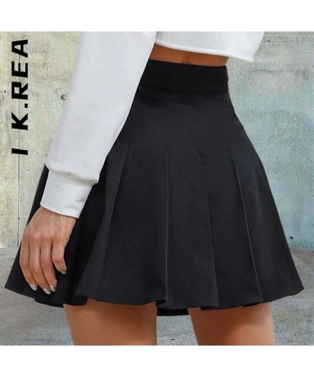 Skirts High Waist Sexy Mini Skirt Fashion Solid Women New Elegant Skirts For Women Safety Pants Pleated Y2K Mini Skirts $23.4...