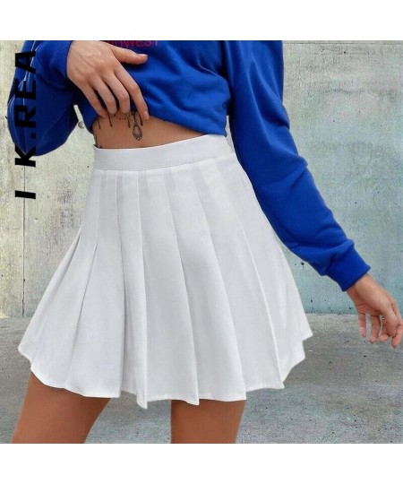 Skirts High Waist Sexy Mini Skirt Fashion Solid Women New Elegant Skirts For Women Safety Pants Pleated Y2K Mini Skirts $23.4...