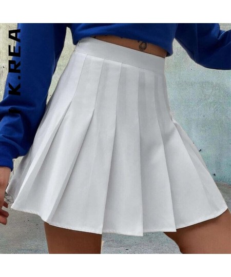 Skirts High Waist Sexy Mini Skirt Fashion Solid Women New Elegant Skirts For Women Safety Pants Pleated Y2K Mini Skirts $23.4...