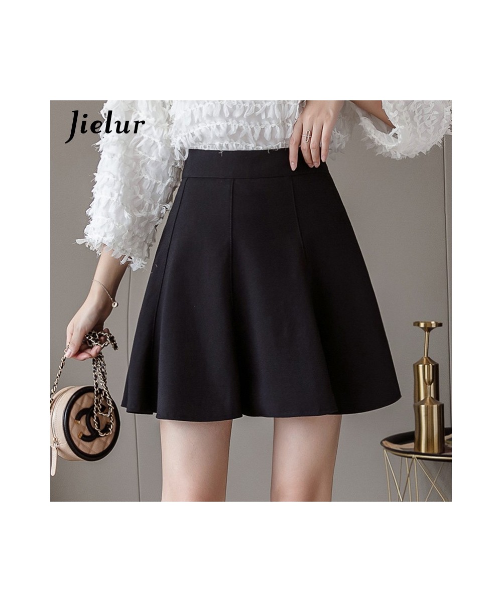 New Women's Skirt High Waist A-Line Skirts Pleated Black Basic Sexy Woman Skirts Female Korean Style Short Skirt S-XXL $32.27...