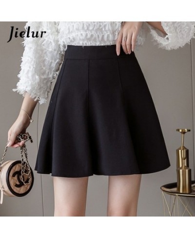 New Women's Skirt High Waist A-Line Skirts Pleated Black Basic Sexy Woman Skirts Female Korean Style Short Skirt S-XXL $32.27...