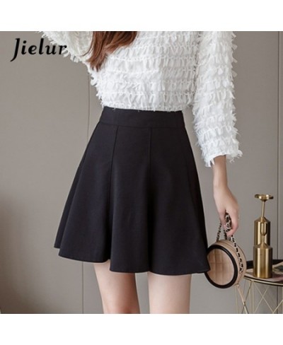 New Women's Skirt High Waist A-Line Skirts Pleated Black Basic Sexy Woman Skirts Female Korean Style Short Skirt S-XXL $32.27...