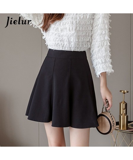 New Women's Skirt High Waist A-Line Skirts Pleated Black Basic Sexy Woman Skirts Female Korean Style Short Skirt S-XXL $32.27...