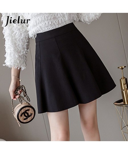 New Women's Skirt High Waist A-Line Skirts Pleated Black Basic Sexy Woman Skirts Female Korean Style Short Skirt S-XXL $32.27...