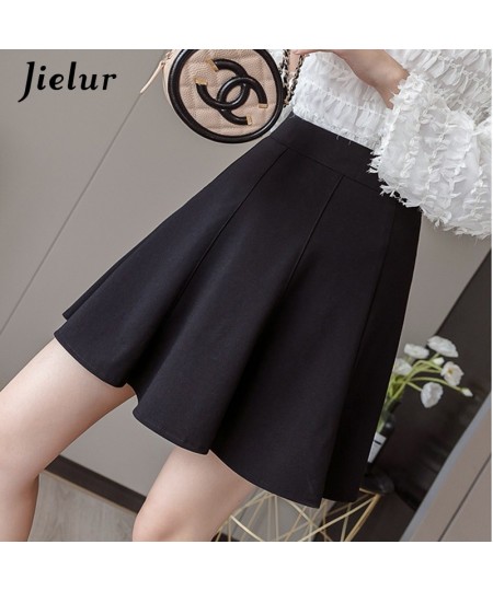 New Women's Skirt High Waist A-Line Skirts Pleated Black Basic Sexy Woman Skirts Female Korean Style Short Skirt S-XXL $32.27...