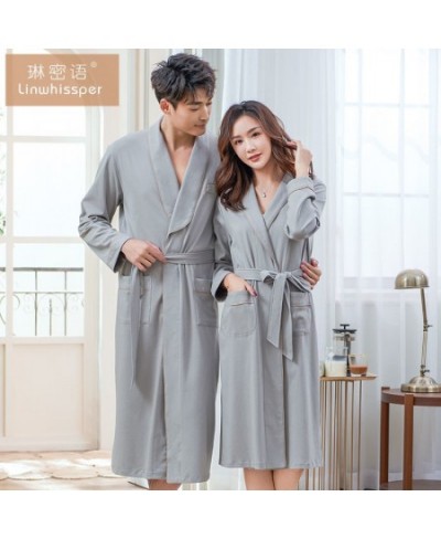 Cotton Robe Women's Nightwear Belt Bathrobes Lace Up Sleepwear Muslin Women'S Home Clothes Solid Color Robes Women Nightie $3...