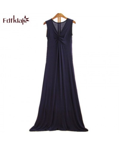 New sexy nightwear nightdress women sleeveless long night wear dress modal cotton soft nightgowns female night gown nightshir...