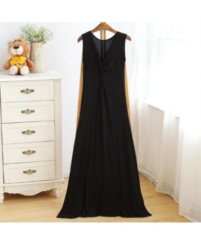 New sexy nightwear nightdress women sleeveless long night wear dress modal cotton soft nightgowns female night gown nightshir...