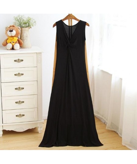 New sexy nightwear nightdress women sleeveless long night wear dress modal cotton soft nightgowns female night gown nightshir...