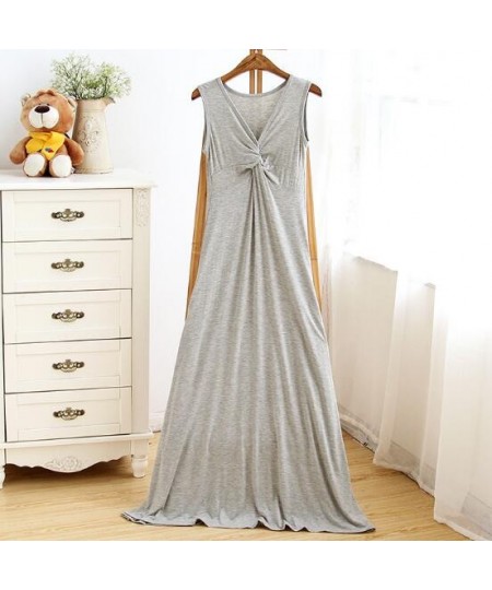 New sexy nightwear nightdress women sleeveless long night wear dress modal cotton soft nightgowns female night gown nightshir...