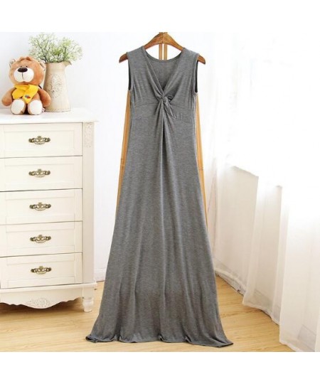 New sexy nightwear nightdress women sleeveless long night wear dress modal cotton soft nightgowns female night gown nightshir...