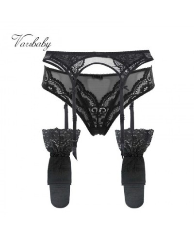 women's sexy lace bow underwear 3 pcs/lots garters+panties+stockings for lady $26.06 - Underwear