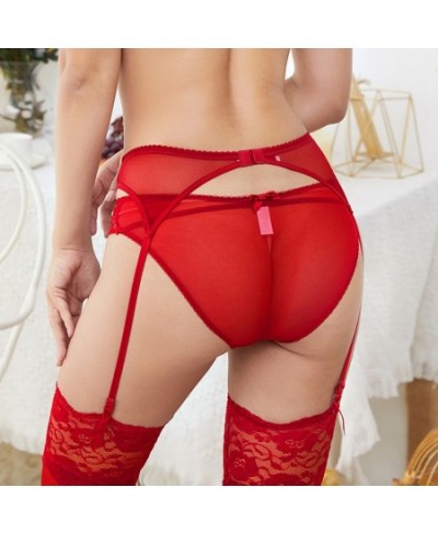 Women's Sexy Underwear Large Size Lace Garters Lovely Bow-knot High Elastic Waist Belt For Thigh High Stockings Erotic Costum...