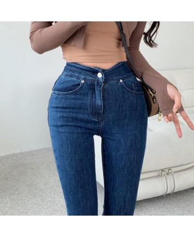 2023 Spring New Stretch Jeans Women High Waist Slim Flare Denim Pants Skinny Jeans Trousers Female 0207 $49.93 - Jeans