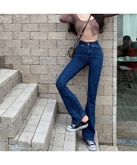 2023 Spring New Stretch Jeans Women High Waist Slim Flare Denim Pants Skinny Jeans Trousers Female 0207 $49.93 - Jeans