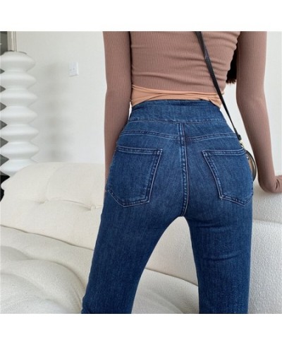 2023 Spring New Stretch Jeans Women High Waist Slim Flare Denim Pants Skinny Jeans Trousers Female 0207 $49.93 - Jeans