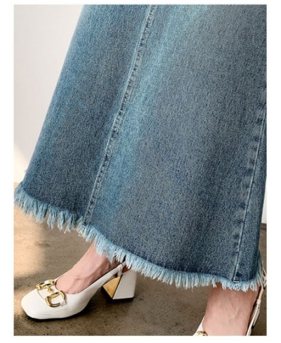 Spring Summer Autumn Vintage Trumpet Mermaid Denim Long Skirt Women Vintage High Waist Korean Style Wrap-Hips Skirt Female $6...