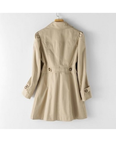 Spring Autumn Trench Coat Woman New Single-breasted Mid-Long Women Trench Coat Overcoat 5XL Khaki Windbreaker Female 2023 $54...