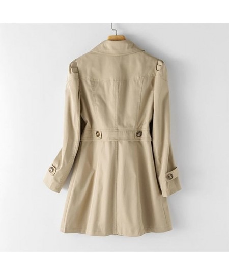 Spring Autumn Trench Coat Woman New Single-breasted Mid-Long Women Trench Coat Overcoat 5XL Khaki Windbreaker Female 2023 $54...