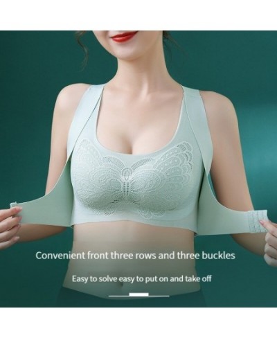 Sexy Ladies Bra Push Up No Steel Ring Two-in-One Front Buckle Correction Seamless Beautiful Back Wrap Breast Women's Underwea...