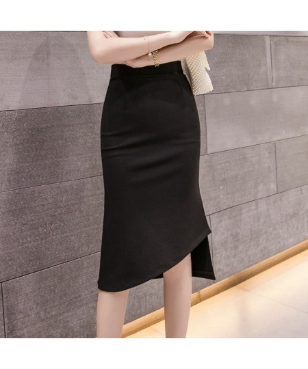 Oversized High Waist Skirt Women 2023 Fashion Summer Red Long Skirts Womens Korean Style Irregular Office Sexy Black Skirt $3...