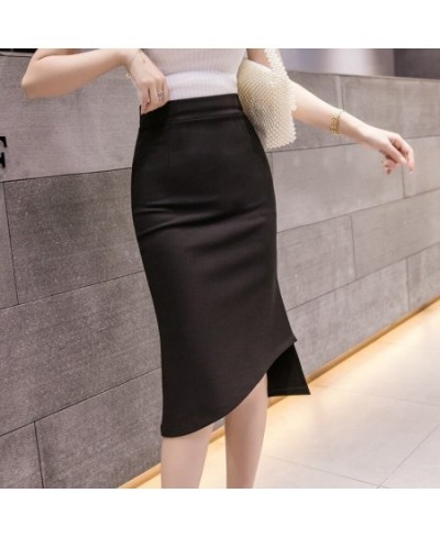 Oversized High Waist Skirt Women 2023 Fashion Summer Red Long Skirts Womens Korean Style Irregular Office Sexy Black Skirt $3...