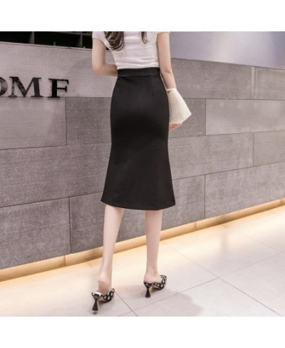 Oversized High Waist Skirt Women 2023 Fashion Summer Red Long Skirts Womens Korean Style Irregular Office Sexy Black Skirt $3...