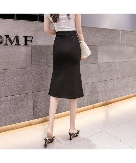 Oversized High Waist Skirt Women 2023 Fashion Summer Red Long Skirts Womens Korean Style Irregular Office Sexy Black Skirt $3...