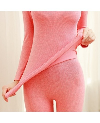 Winter Women Thermal Underwear Sets High-Collar Long Johns Ladies Clothing Comfortable Warm Thermo Seamless Underwear Suits $...