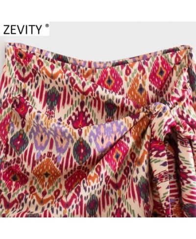 Women Totem Floral Print Hot Bermuda Shorts Ladies Chic Side Zipper Bow Tied Casual Shorts Skirts Pantalone Cortos P1231 $47....