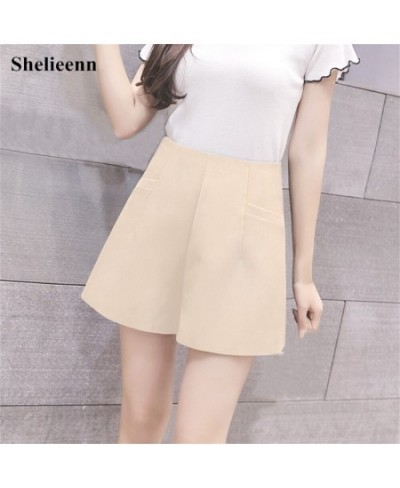 2023 Korean Style Shorts for Women Shorts Summer Casual High Waist A-line Shorts Solid Wide Leg Chiffon Shorts S/XXXL $26.74 ...