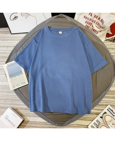 Summer Short Sleeve T-shirts Women Cotton Plus Size Solid Basic T Shirt Female Casual O-neck Hipster Tee Shirts Tops $31.67 -...