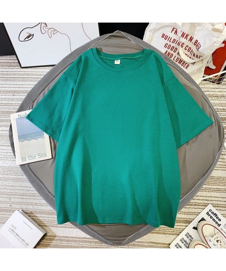 Summer Short Sleeve T-shirts Women Cotton Plus Size Solid Basic T Shirt Female Casual O-neck Hipster Tee Shirts Tops $31.67 -...