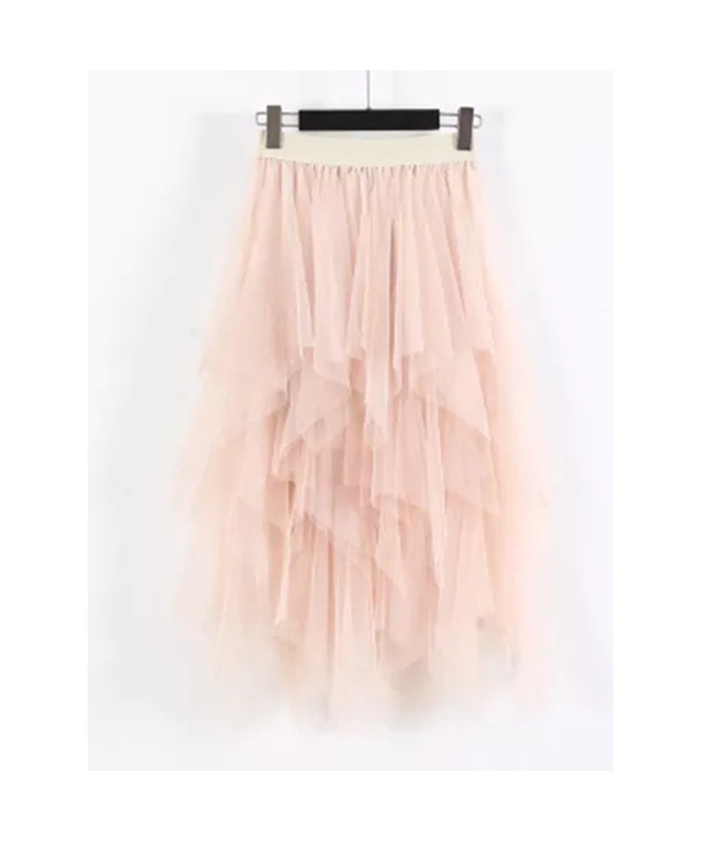 Long Tulle Skirt Women Fashion 2022 Spring Summer High Waist Pleated Maxi Skirt Female Pink White Black School Skirt Sun $29....