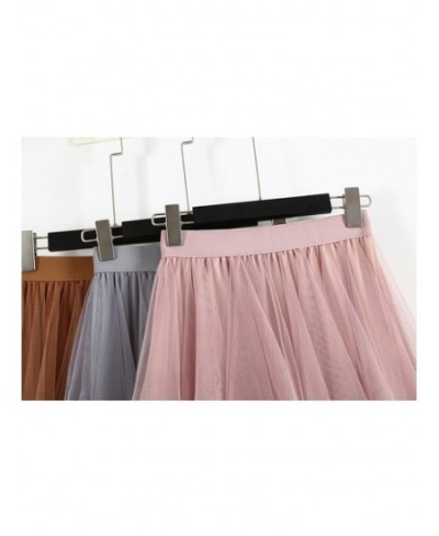 Long Tulle Skirt Women Fashion 2022 Spring Summer High Waist Pleated Maxi Skirt Female Pink White Black School Skirt Sun $29....