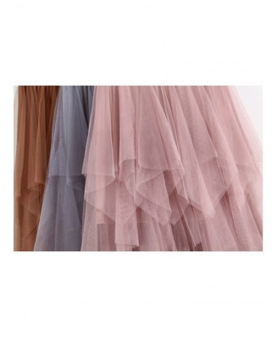 Long Tulle Skirt Women Fashion 2022 Spring Summer High Waist Pleated Maxi Skirt Female Pink White Black School Skirt Sun $29....