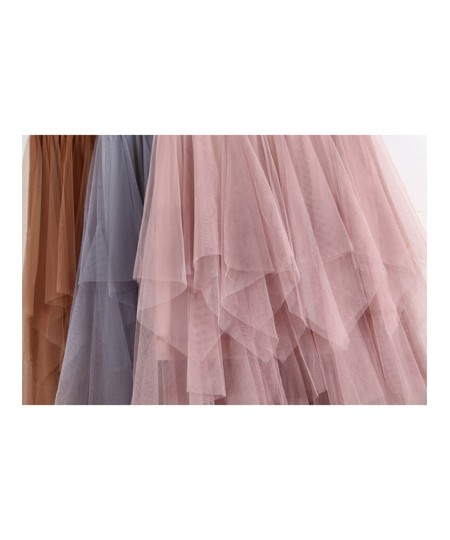 Long Tulle Skirt Women Fashion 2022 Spring Summer High Waist Pleated Maxi Skirt Female Pink White Black School Skirt Sun $29....