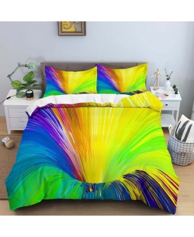 3D Duvet Cover Psychedelic Abstract Double Queen Bedding Set 2/3pcs Quilt Cover King Full Size Blue Polyester Comforter Cover...