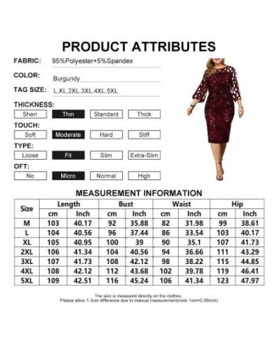 Women's Dresses Sequin Plus Size Summer Dress 2023 Elegant Mesh Petal Sleeve Party Dress Wedding Evening Night Club Bodycon $...