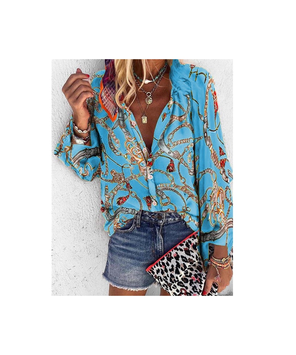 Fashion Long Sleeve Print Buttons Casual Womens Tops And Blouses 2023 Spring Autumn Office Women Shirts Plus Size 5xl Blusas ...