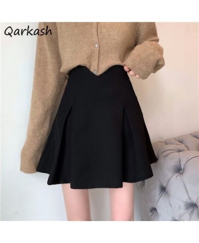 Skirts Women Trendy Student Mini Pleated All-match Streetwear Solid Ulzzang Summer Elegant Female Retro Chic Simple $29.02 - ...