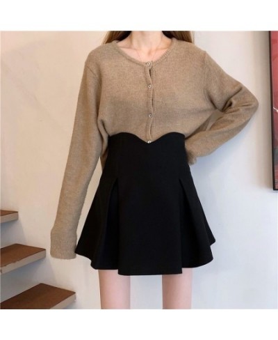 Skirts Women Trendy Student Mini Pleated All-match Streetwear Solid Ulzzang Summer Elegant Female Retro Chic Simple $29.02 - ...